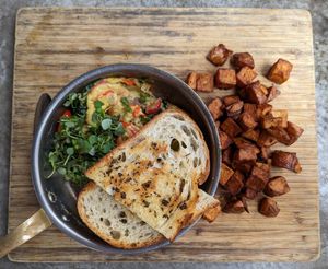 Veggie & Pesto Frittata at Breakfast Republic in Irvine
