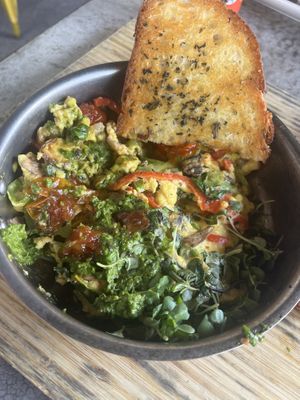 Veggie & pesto fritata   at Breakfast Republic in Irvine