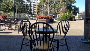 Outdoor seating at Alkalizer in Campbelltown