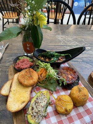 The Vegan Breakfast Board  at Alkalizer in Campbelltown