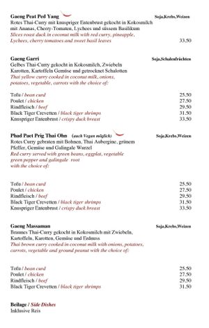   at Ruan Siam in Baar