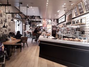 Interior at Caffe Spettacolo in Lausanne