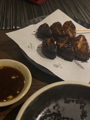 Tsitake skrewers  at Kuu Bali in Sanur