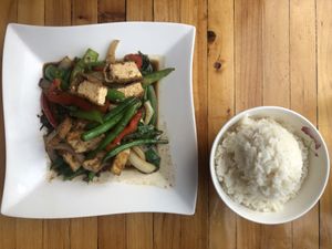 Veggies and tofu dish   at Sunee Thai & Lao Kitchen in Portland