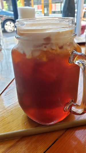 Coconut Thai iced tea at Sunee Thai & Lao Kitchen in Portland