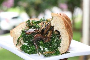 Kale & Shroom Sub at Zizi's Vegan Food Truck in Charlotte