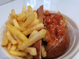 Buffalo Chick'n Sub at Zizi's Vegan Food Truck in Charlotte