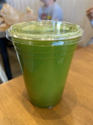 Sweet greens juice   at Virtue Juice + Coffee in Vacaville
