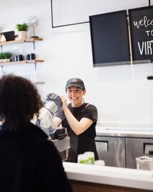 Organic Produce, Locally Sourced, Pressed with Love at Virtue Juice + Coffee in Vacaville