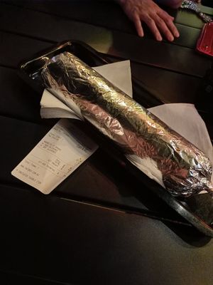 Burrito La Grande at Taco Boy in Noosa Heads