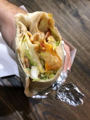 vegetariano burrito with vegan cheese upon request at no additional charge at Taco Boy in Noosa Heads