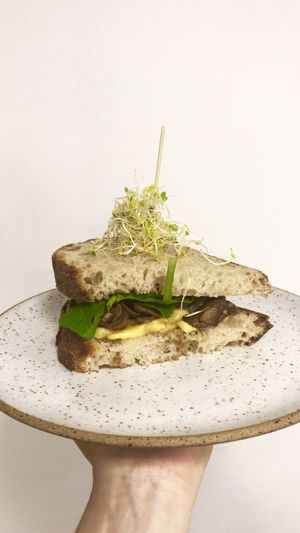 mushroom sandwich at Anna Café in Rio De Janeiro