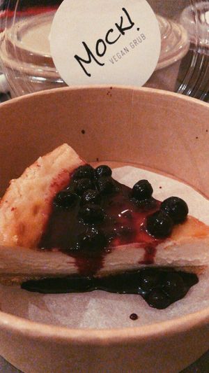 Classical cheesecake  at Mock in Kuwait City