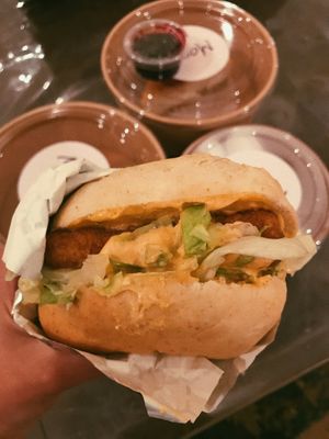 Dynamite burger😍 at Mock in Kuwait City