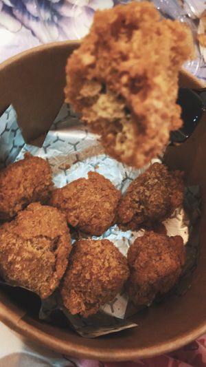 Vegan nuggets were bit dry!  at Mock in Kuwait City