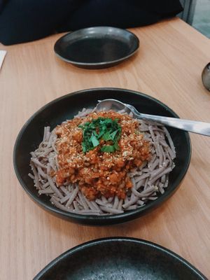 sorghum spaghetti😋 at Wilgrow in Al Bidea