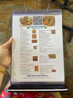 A large variety of menu options 😃  at Vegan Eats & Drinks in Chandler