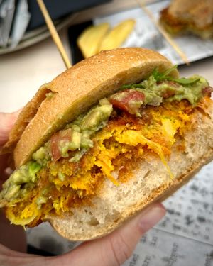 Vegan burger  at Meraki in Oviedo