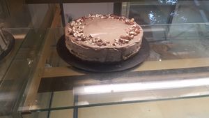 Chocolate and peanut mousse at Chude Ciacho in Warsaw