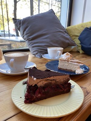 2 of the 3 vegan options  at Chude Ciacho in Warsaw