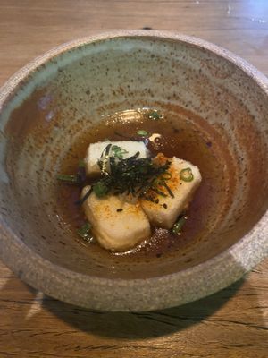 Agedashi fried tofu   at Akiba in Canberra