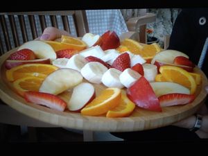 Fruit salad at Antigoni in Berat