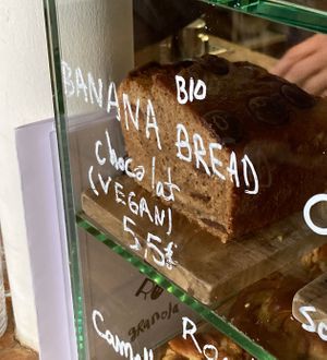 Vegan banana bread at Fringe in Paris