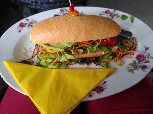 Vegan sandwich at The Coffee Cat in Almere