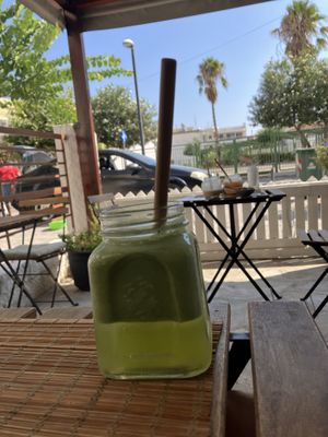 Fresh juice   at Vitamin Bar in Kos