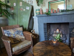 Fireplace at The Sondes Tea House & General Stores in Faversham