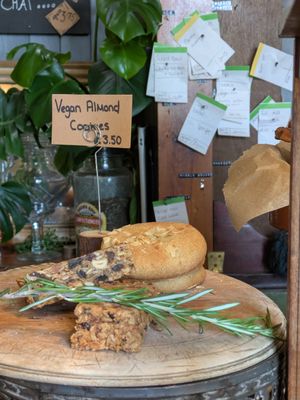 Vegan cookie at The Sondes Tea House & General Stores in Faversham