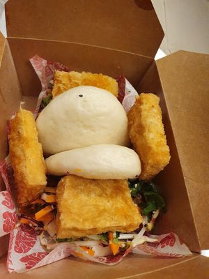 Baos with extra tofu at BaoBun Botanic in Belfast