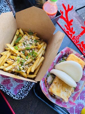 Katsu fries and tofu bao at BaoBun Botanic in Belfast