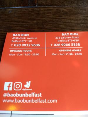 Details at BaoBun Botanic in Belfast