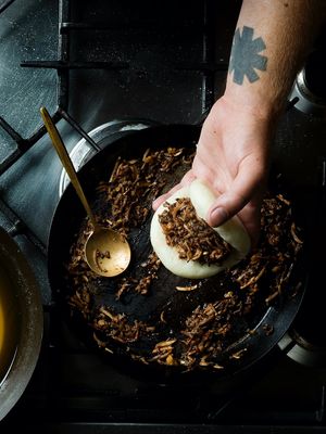 Chef in action at BaoBun Botanic in Belfast