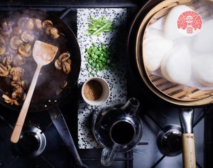 Walnut Mushroom Bao's. Ingredients prepared daily in house. at BaoBun Botanic in Belfast