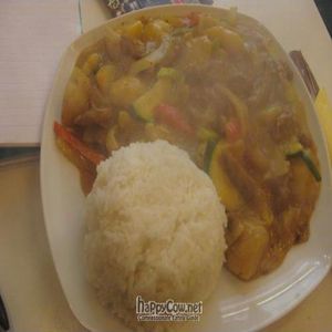 The gulasch, hot and fresh! at Loving Hut in Nuremberg