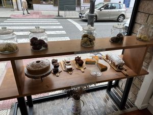 Treats on display  at Dolce Capriccio Pasticceria in Oviedo