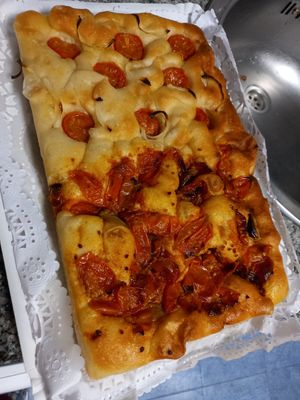 Focaccias at Dolce Capriccio Pasticceria in Oviedo