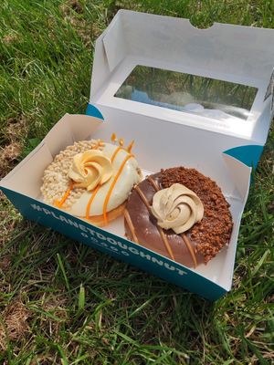 Mango and biscoff at Planet Doughnut in Shrewsbury