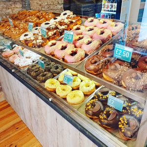 Inside the shop at Planet Doughnut in Shrewsbury