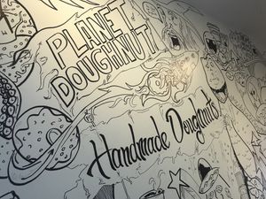 Ace artwork at Planet Doughnut in Shrewsbury