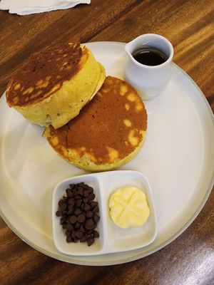 Choco chips pancake at Tyfel Coffee in Jakarta