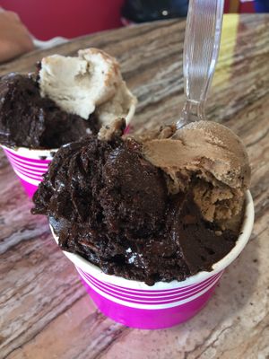A few of the vegan selections  at Paradice Cream in Mountain Home