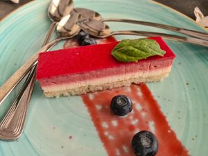 Mandelkaka at Pappa Blå in Borgholm