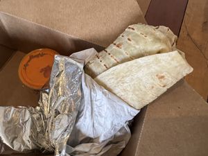 Breakfast burrito   at Groundwork Coffee in North Hollywood