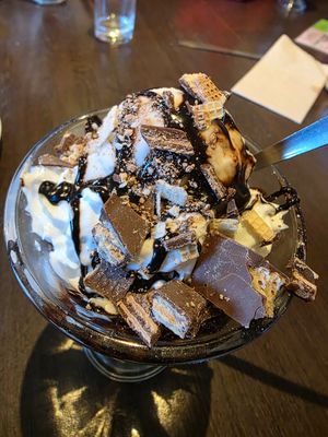 Kit Kat sundae. at The Beech Tree in Glasgow