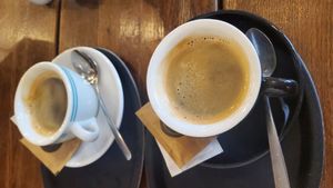 Americanos at Bagel Lounge  in Karlovy Vary