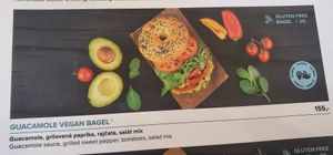 Vegan bagel menu at Bagel Lounge  in Karlovy Vary