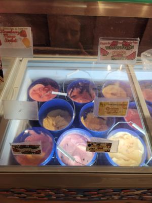Vegan sorbet at Fat Bottomed Girl's in Hot Springs